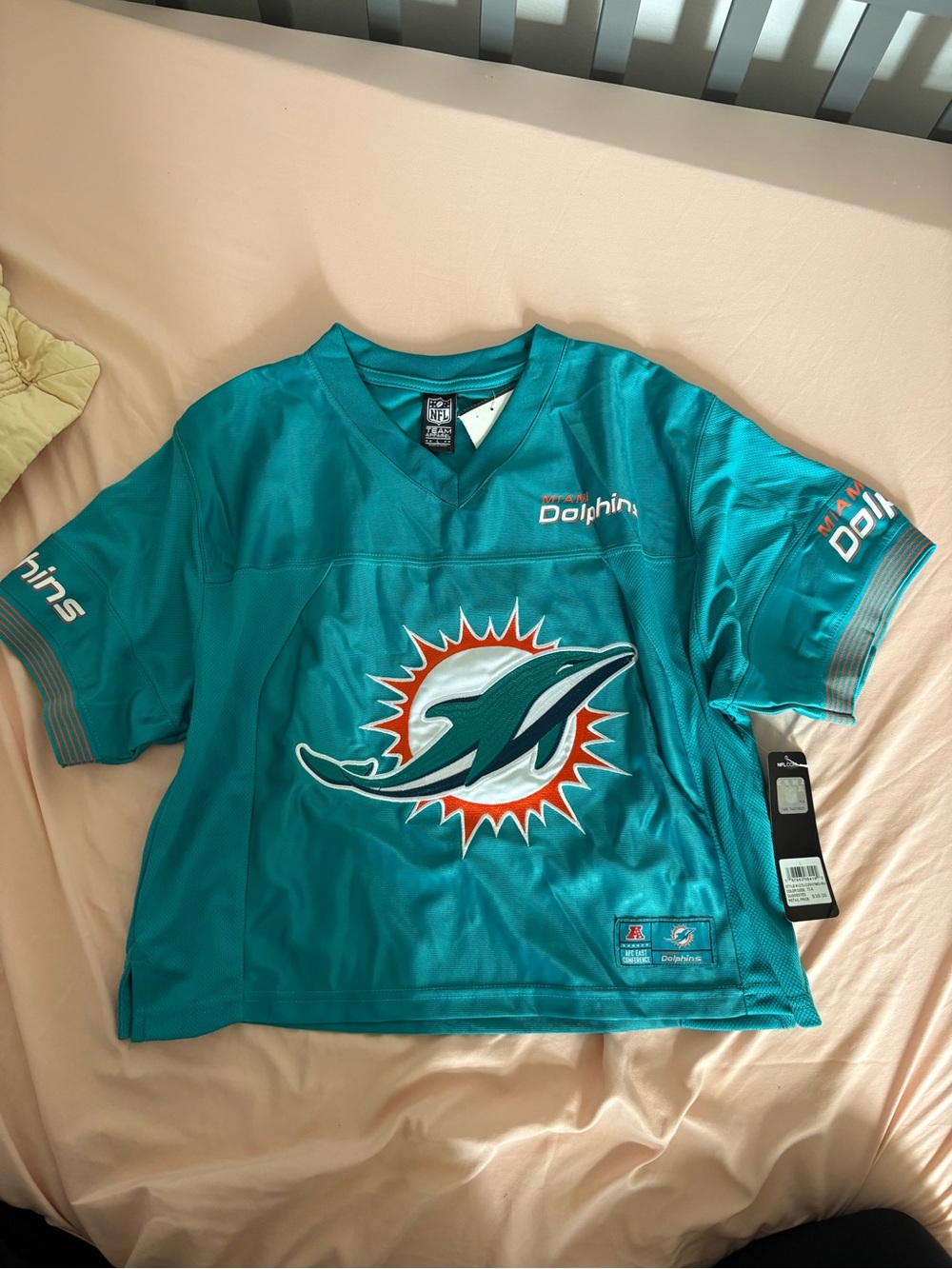 NFL Miami Dolphins Youth Teal Jersey with Team Logo